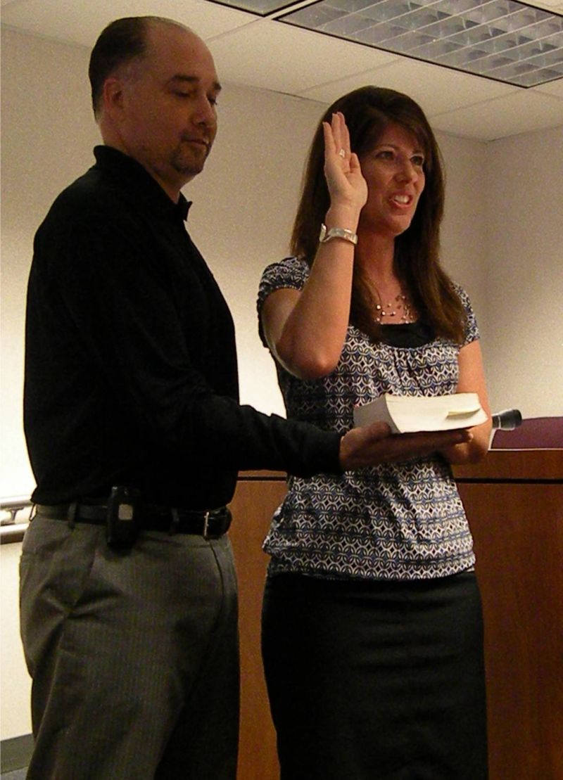 050911 Zerrer sworn in as Acting Wayne County Treasurer