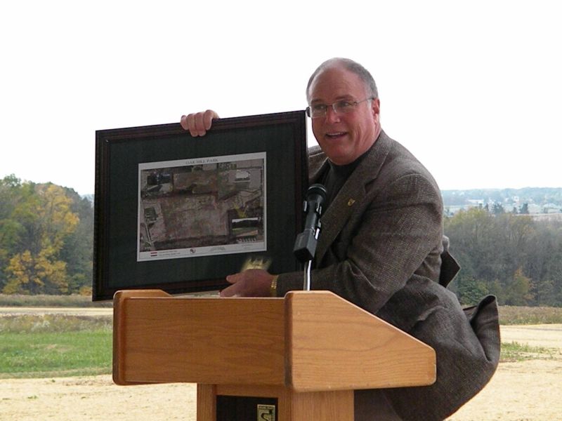 102411 Ribbon cut at Oak Hill Park