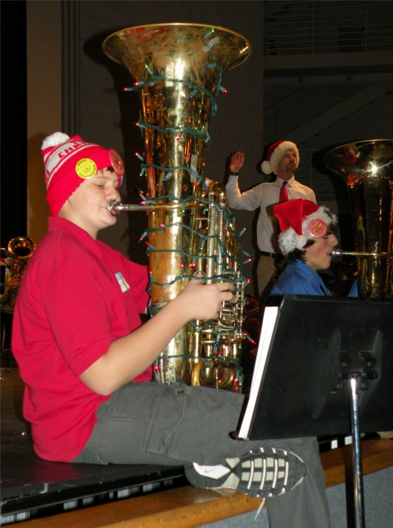 122010 Have a very merry Tuba Christmas -Wooster Tuba Christmas Conductor Doug Bennett