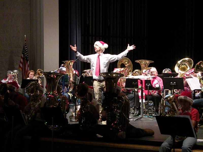 122010 Have a very merry Tuba Christmas -Wooster Tuba Christmas Conductor Doug Bennett