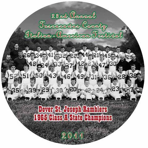 1965 State champions honored on this years Italian-American Festival plate