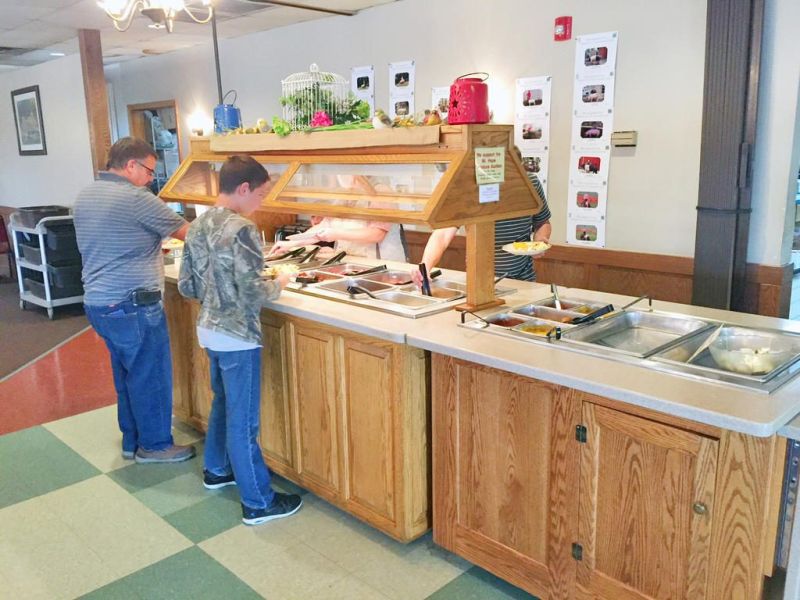 A cornucopia of meat dishes will be on full display at Mrs. Yoder’s Fair Night Buffet