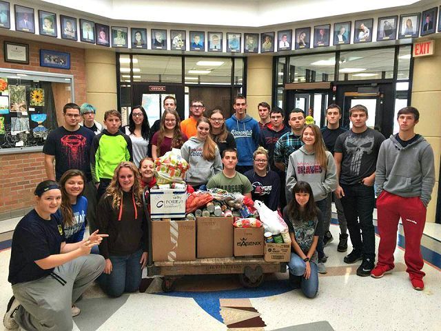 Annual FFA food drive benefits 85 families