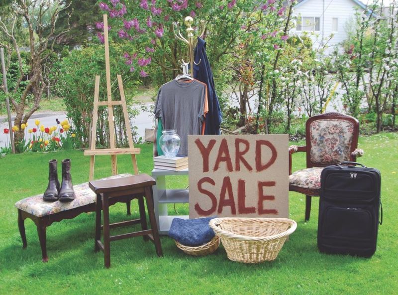 Yard sale benefits museum