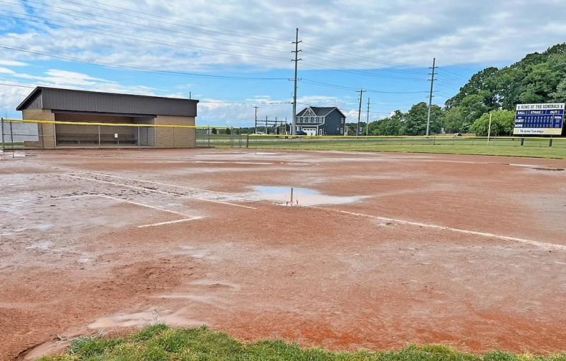 Area softball, baseball teams battling Mother Nature