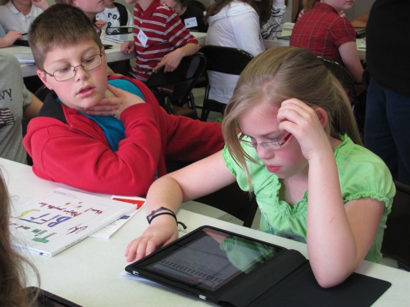 Authors of tomorrow use emerging technology to compose and illustrate books at the annual Young Authors Conference, sponsored by the Educational Service Center of East Central Ohio
