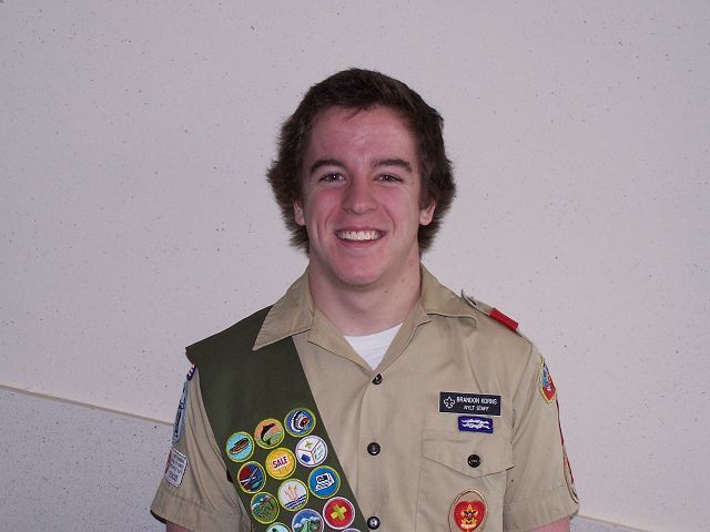 Brandon Korns, Boy Scout Troop 94, earns Eagle Scout rank