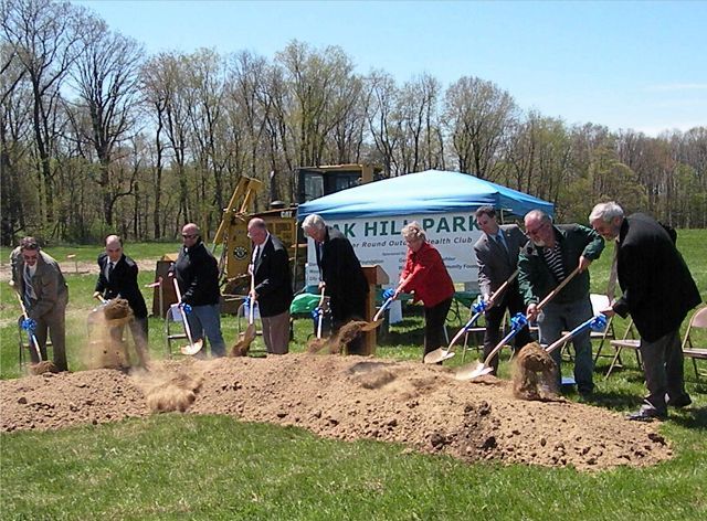 Breaking ground on Oak Hill Park