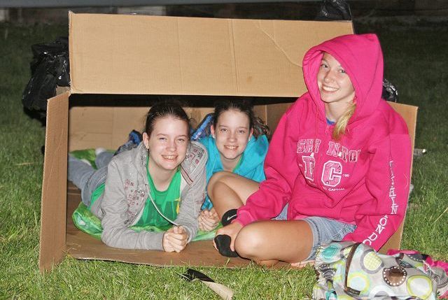 Cardboard City home for a night for Nashville CC youth