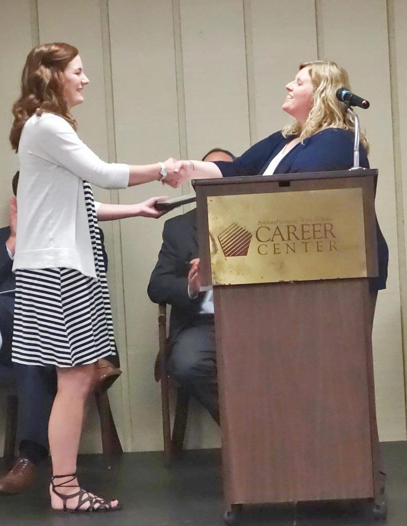 Career center recognizes alumnus and students