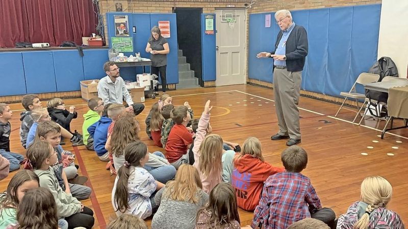 Chanay shares personal story with students on Veterans Day