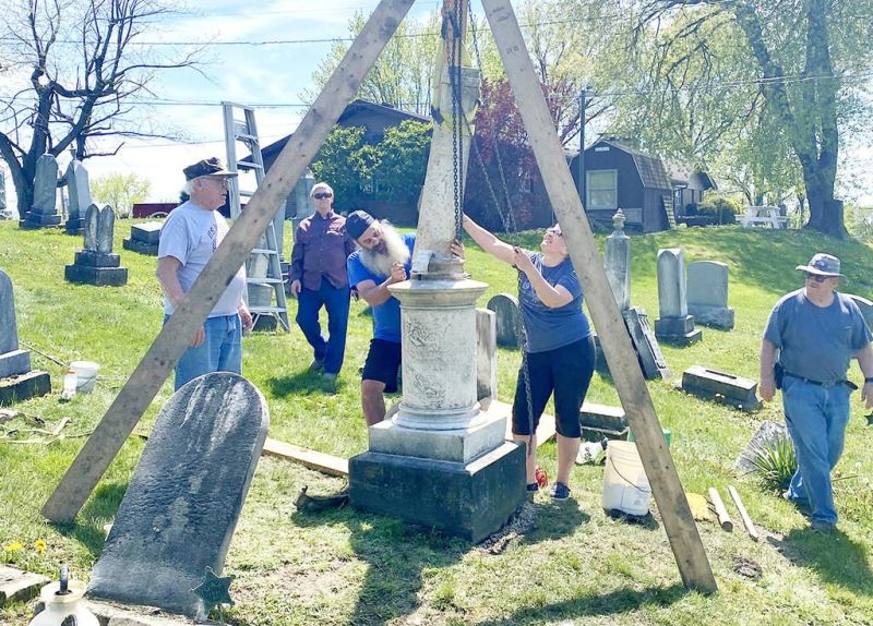 Shanesville Civil War obelisk restored