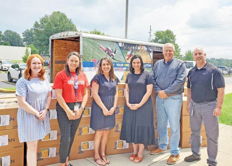 Crates for Classrooms are delivered to local schools