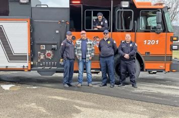 Department receives new tanker/pumper engine