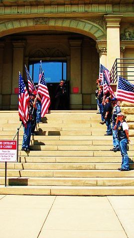Fallen Marine Lance Cpl. Clore lay in state in the 'People's House' as his sacrifice is honored