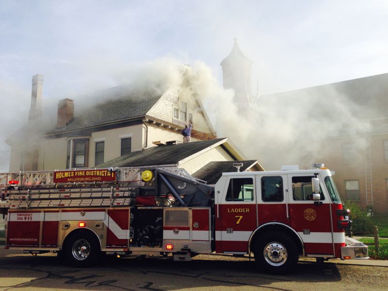 Fire contained to attic in Millersburg home