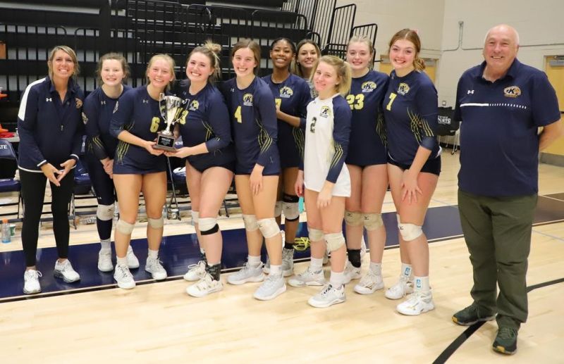 Golden Eagles volleyball team takes second place