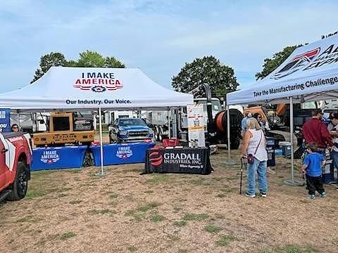 Gradall equipment on display at fair