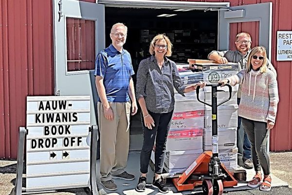 Grant ensures continuation of AAUW/Kiwanis book sale