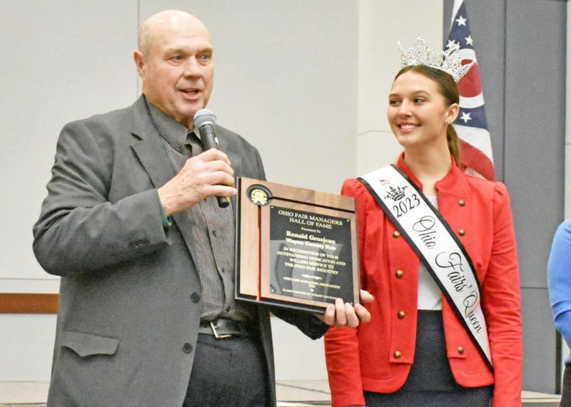 Grosjean inducted into Ohio Fair Managers Hall of Fame