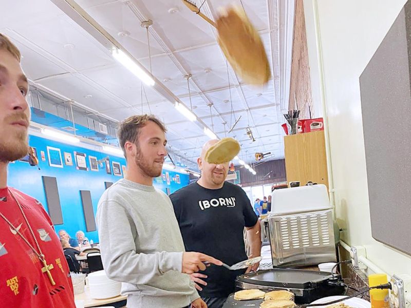 H15 serving up a hot breakfast Aug. 12