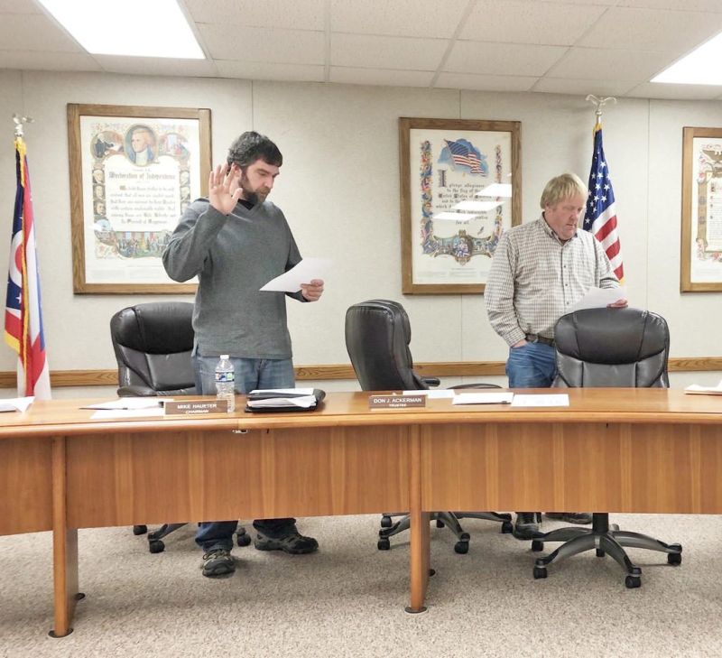 Haueter and Ackerman sworn in at Lawrence Township