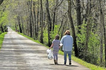 HCBDD intervention class hits the trail for Earth Day