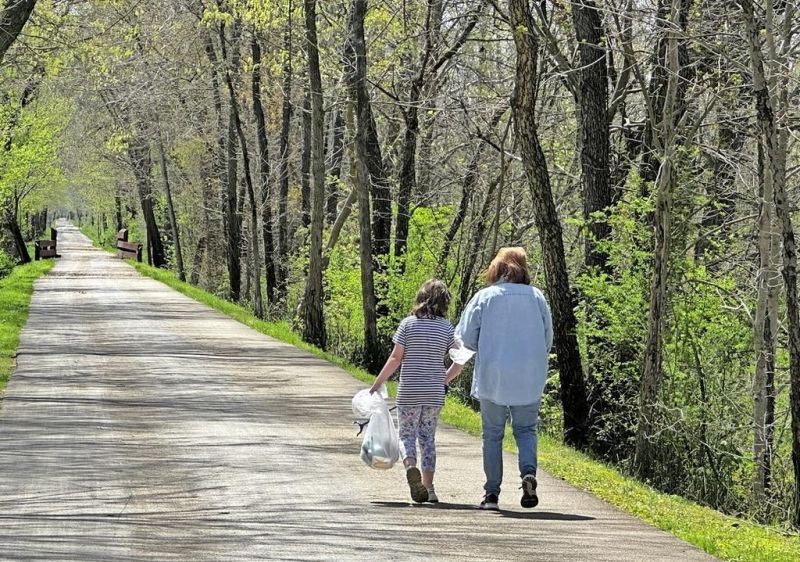 HCBDD intervention class hits the trail for Earth Day