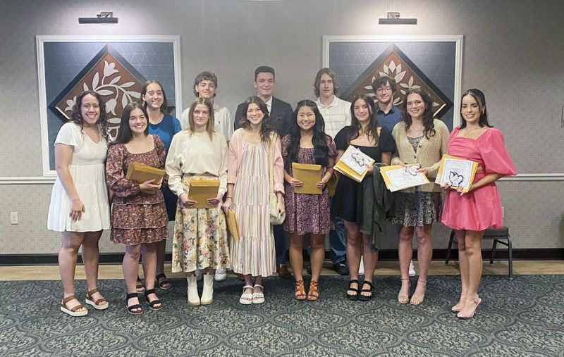 Hiland students collect scholarships at annual dinner
