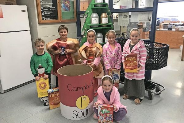 Area schools busy collecting mountains of food for SAC