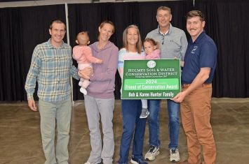 Hunter family honored at Holmes SWCD’s annual meeting