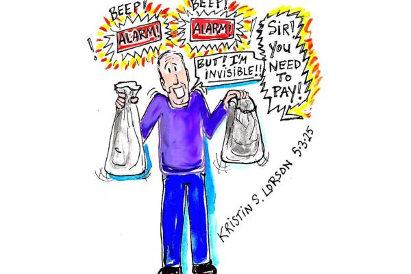 Invisible shopper winds up empty-handed