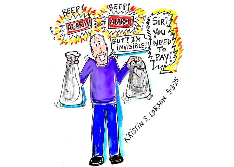 Invisible shopper winds up empty-handed