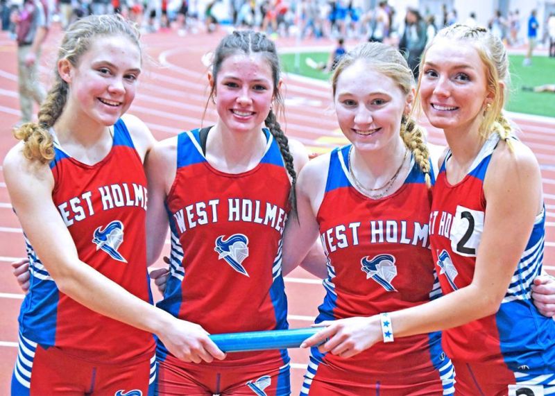 Knights compete at indoor state track
