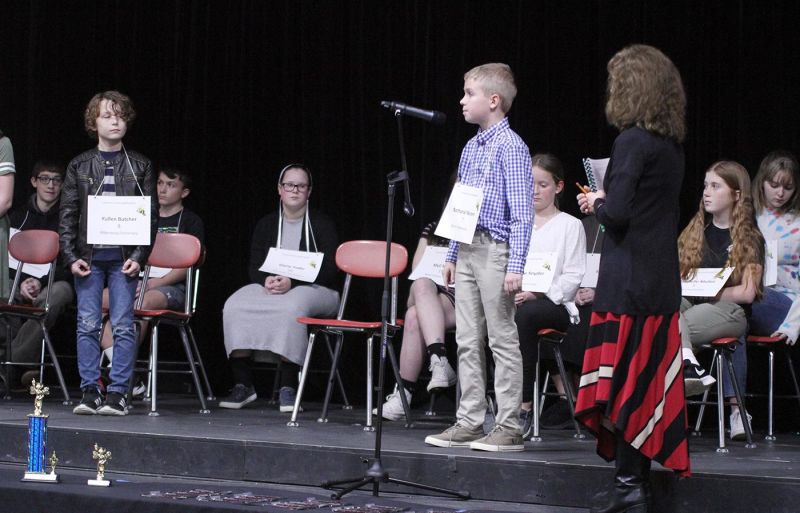 Kuhns wins Holmes County Spelling Bee