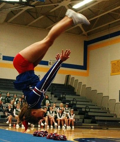 Lady Knights bring it on at OCC cheerleading competition