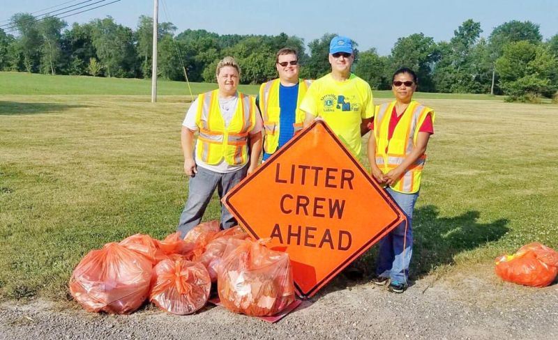 Lions Club cleans up litter