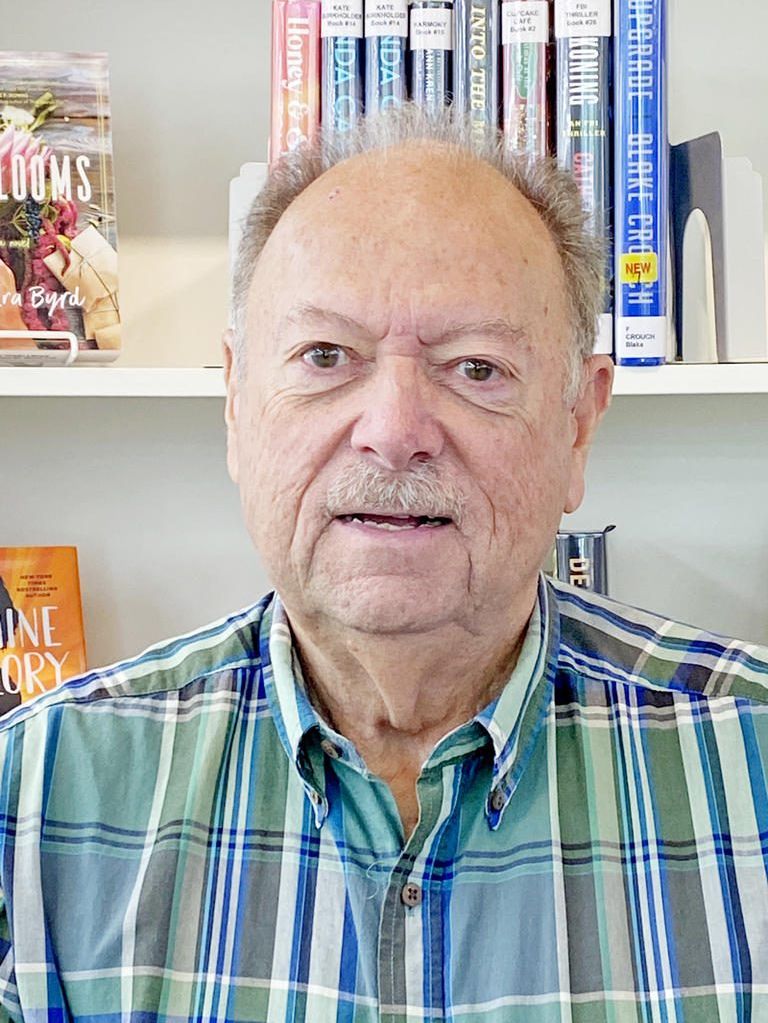 Local author Jim Kinsey signing first book at Dover Library