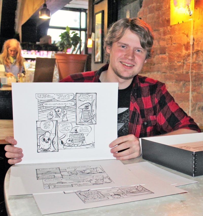 Local cartoonist to release book