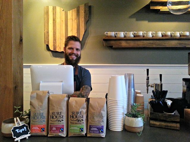 Locally roasted coffee beans, a sure thing at Sure House Coffee Roasting Co.