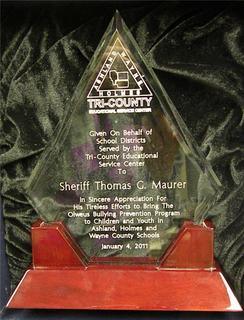 Maurer honored for bringing anti-bullying program to area schools