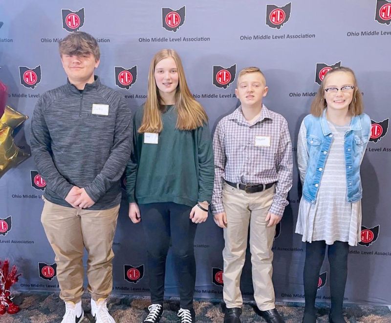 Middle school students recognized