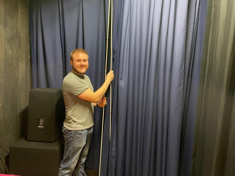 New curtains, lights and sound at Little Theatre