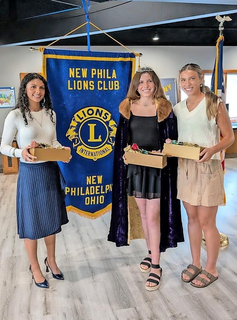 New Philadelphia Lions Club name 2024 Rose Court