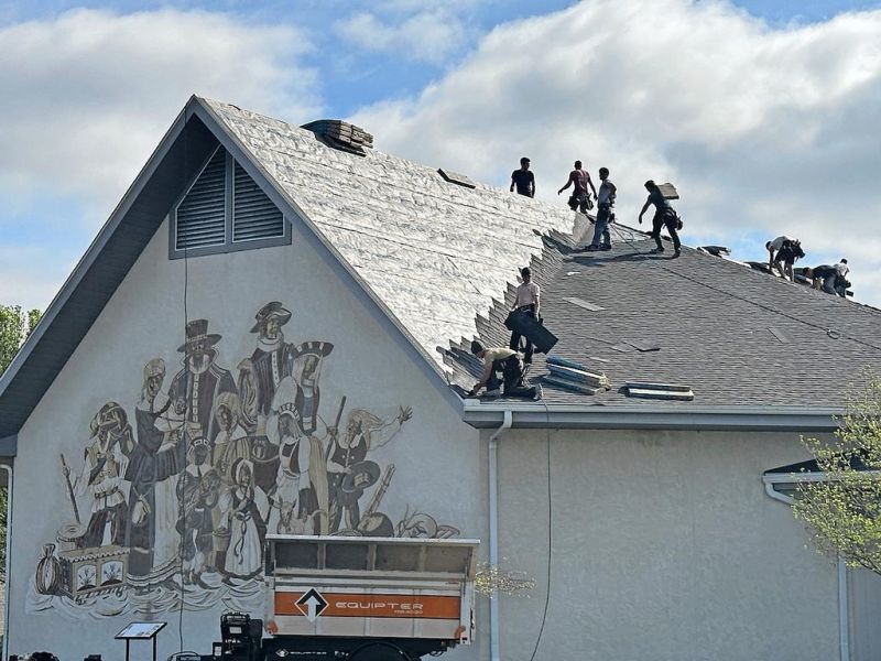 No job too tall: Area roofing crews volunteer at Behalt