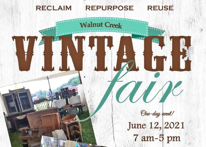 One-day Walnut Creek Vintage Fair June 12