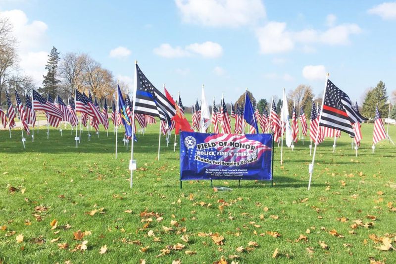 Flags fly in Orrville's Field of Honor