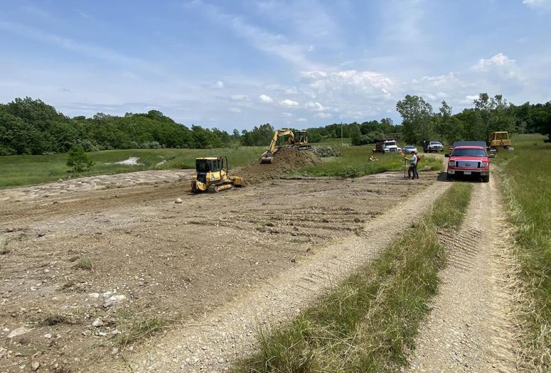 Parking Lot Project Under Way At Reclaimed Holmes 