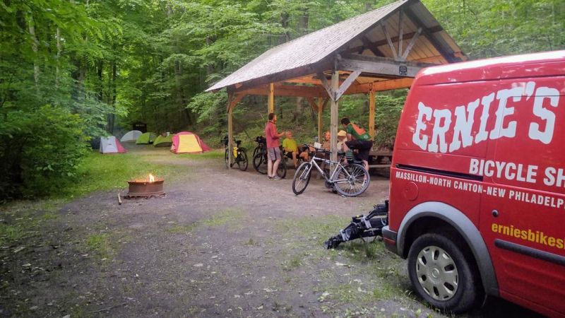 Overnight bicycle trip ends at Camp Tuscazoar