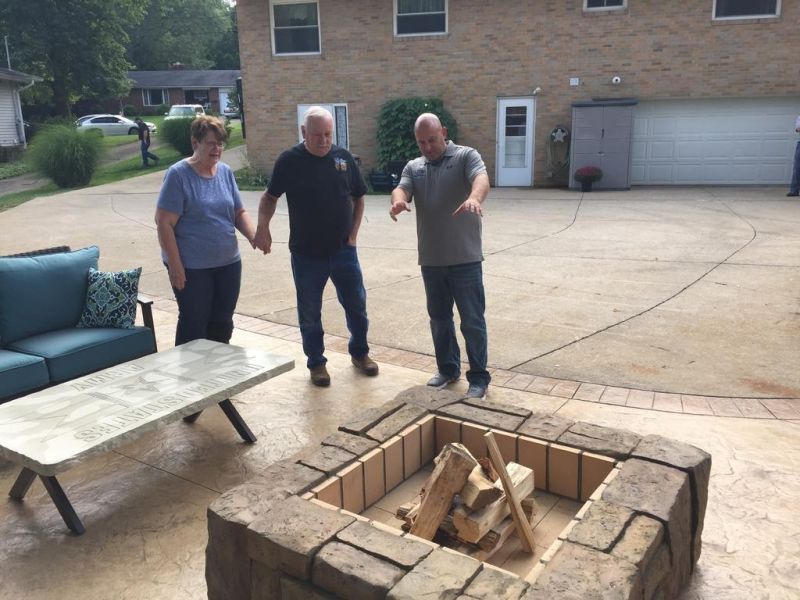 Patios for Patriots: Local couple receive long overdue gift
